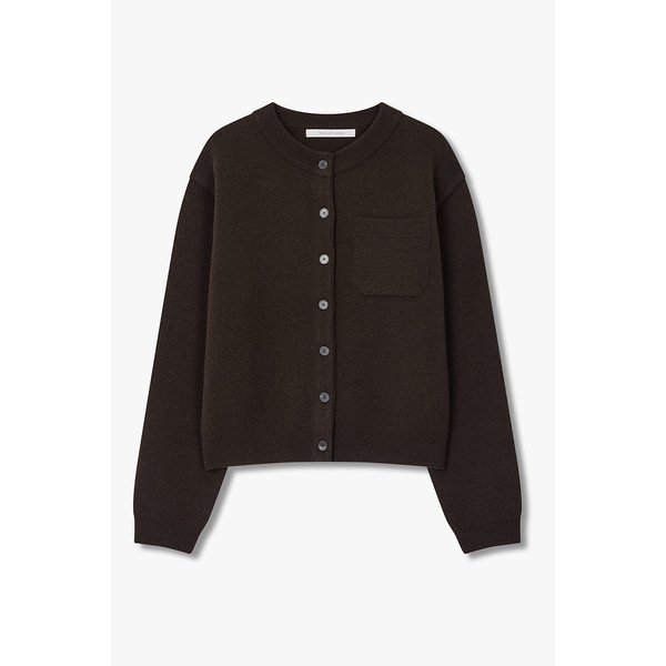 울 블렌드 세미 크롭 가디건 7125450506162