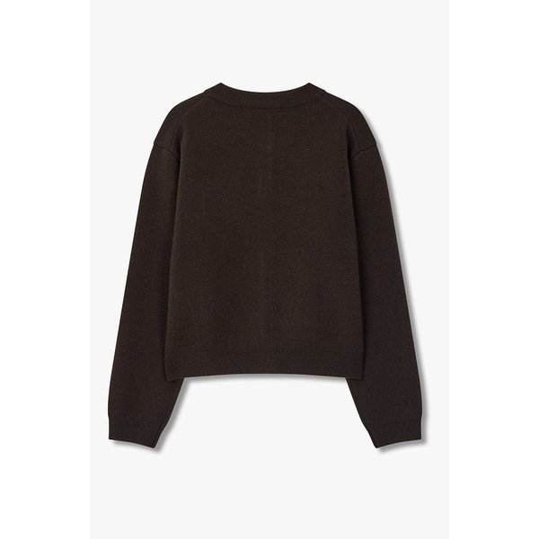 울 블렌드 세미 크롭 가디건 7125450506162