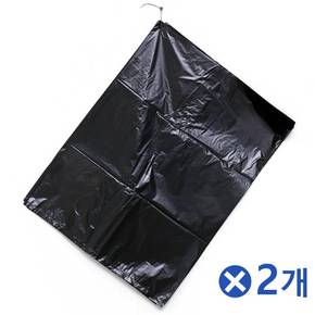 두꺼운 평판 쓰레기봉투 시장봉투 검정 25L 100매x2개