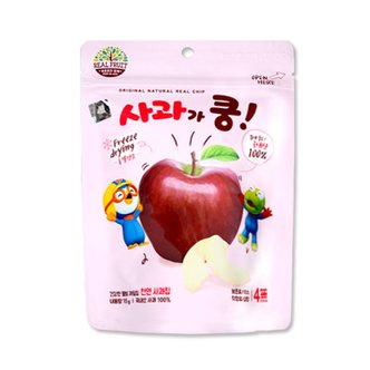  뽀로로 사과가 쿵 천연 과일칩 15g 1개