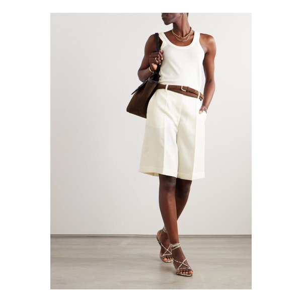 플리츠 그랑 드 푸드르 쇼츠 오프 화이트 1647597336077120