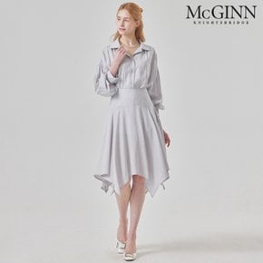 스퀘어 컷 언밸런스 스커트_MI6S1SK8080