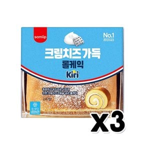 끼리 크림치즈가득 롤케익 베이커리빵 130g x 3개