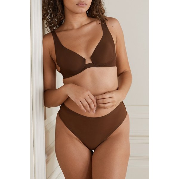 스킴스 Naked Plunge Bra Smokey Quartz 뉴트럴 25372685655716932