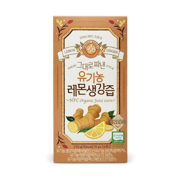 홀베리 그대로 짜낸 유기농 레몬생강즙 15g x 14포 1박스 Ss (S29950646)
